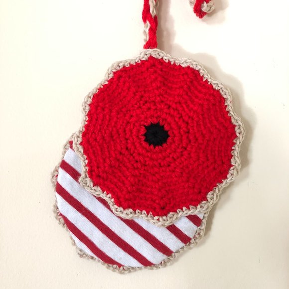 Crochet Pot Holders, Kitchen Decor, Gifts Under 15, Farmhouse Hanging Pot Holder - Picture 4 of 10